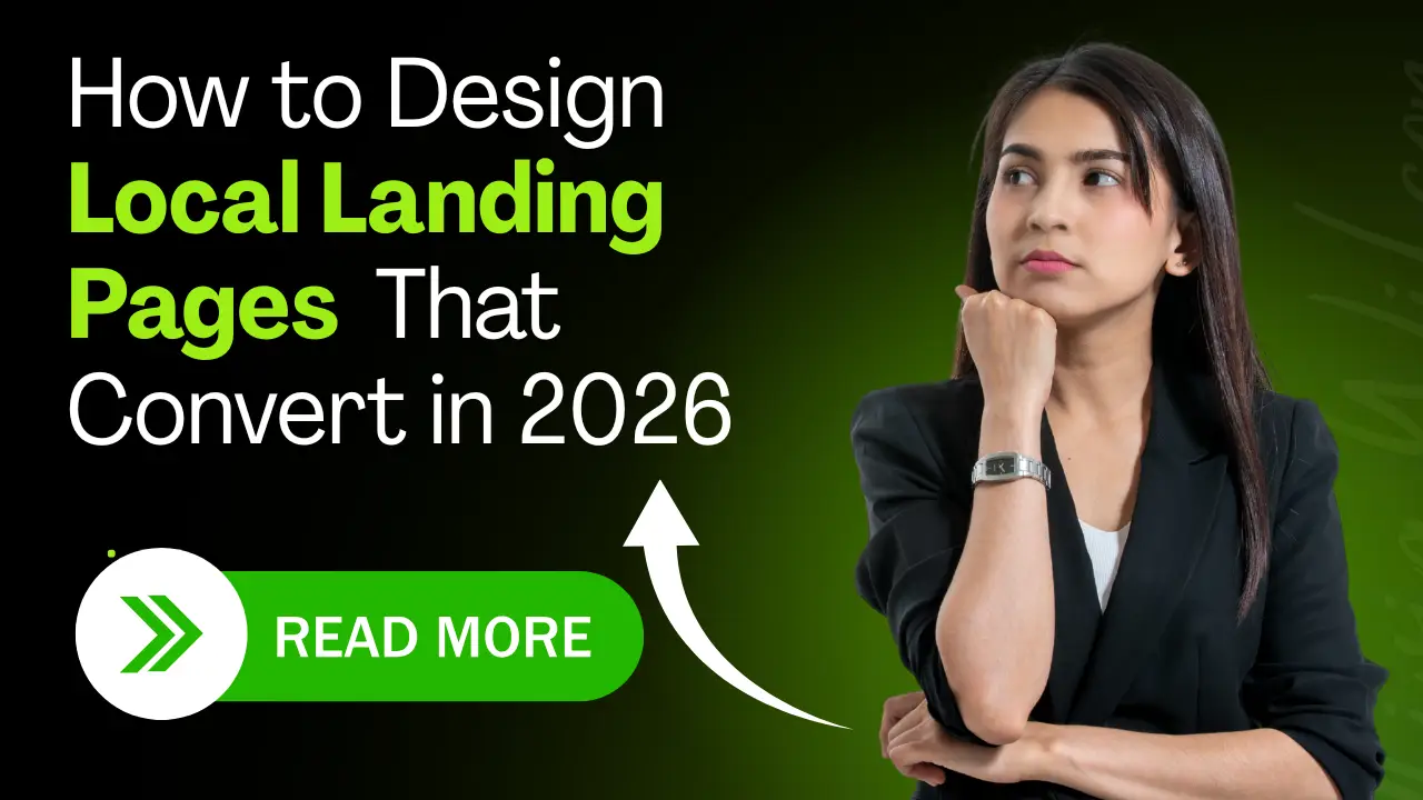 Example of local landing pages that convert with optimized layout and CTA buttons